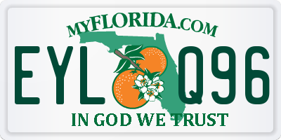 FL license plate EYLQ96