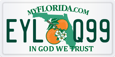 FL license plate EYLQ99