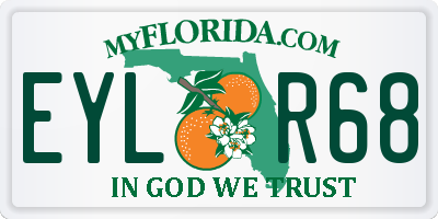 FL license plate EYLR68