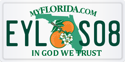 FL license plate EYLS08