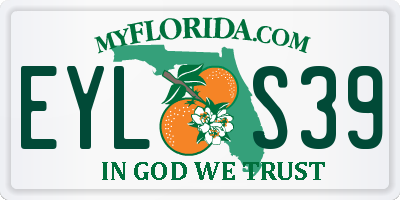 FL license plate EYLS39
