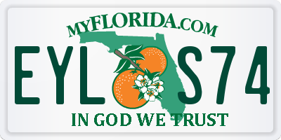 FL license plate EYLS74