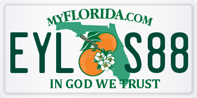 FL license plate EYLS88