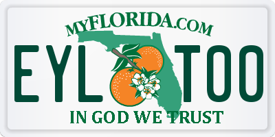 FL license plate EYLT00
