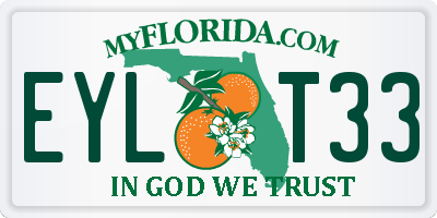 FL license plate EYLT33