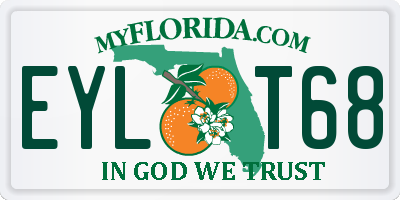 FL license plate EYLT68