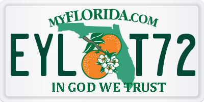 FL license plate EYLT72