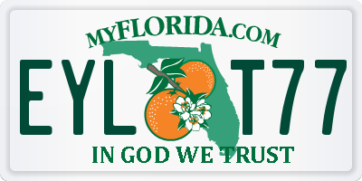 FL license plate EYLT77