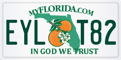 FL license plate EYLT82