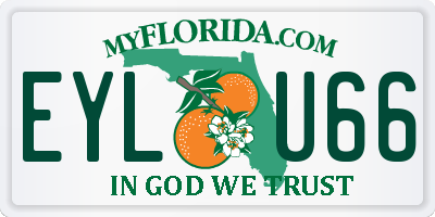 FL license plate EYLU66