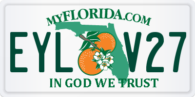 FL license plate EYLV27