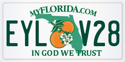 FL license plate EYLV28