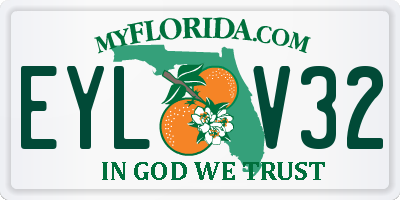 FL license plate EYLV32
