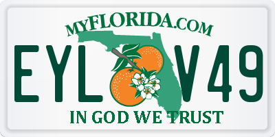 FL license plate EYLV49