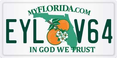 FL license plate EYLV64
