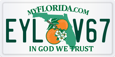 FL license plate EYLV67