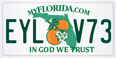 FL license plate EYLV73
