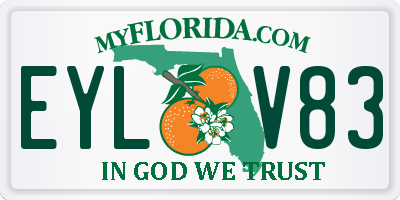 FL license plate EYLV83