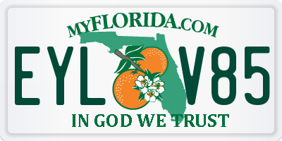 FL license plate EYLV85