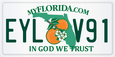 FL license plate EYLV91