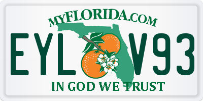 FL license plate EYLV93