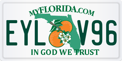FL license plate EYLV96