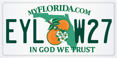 FL license plate EYLW27