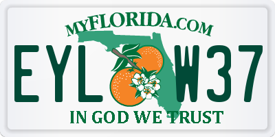 FL license plate EYLW37