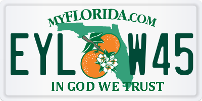 FL license plate EYLW45