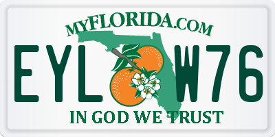 FL license plate EYLW76