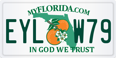 FL license plate EYLW79