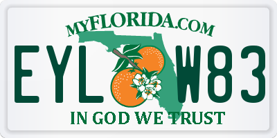 FL license plate EYLW83