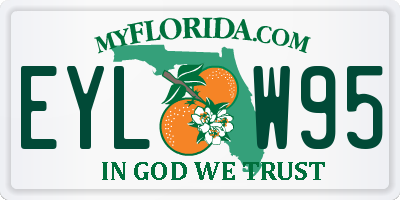FL license plate EYLW95