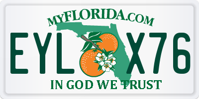 FL license plate EYLX76