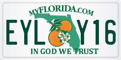 FL license plate EYLY16