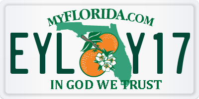 FL license plate EYLY17
