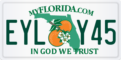 FL license plate EYLY45