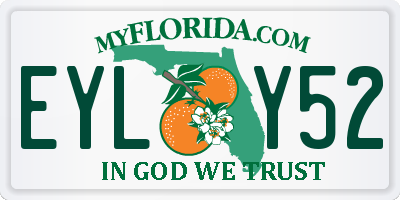 FL license plate EYLY52