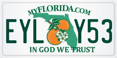 FL license plate EYLY53