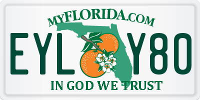FL license plate EYLY80