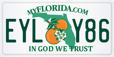 FL license plate EYLY86
