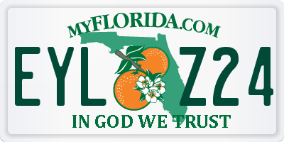 FL license plate EYLZ24