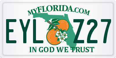 FL license plate EYLZ27