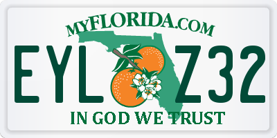 FL license plate EYLZ32