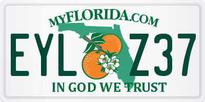 FL license plate EYLZ37
