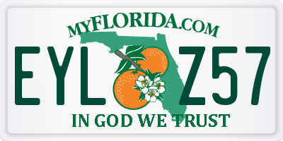 FL license plate EYLZ57