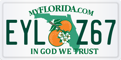 FL license plate EYLZ67