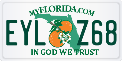 FL license plate EYLZ68