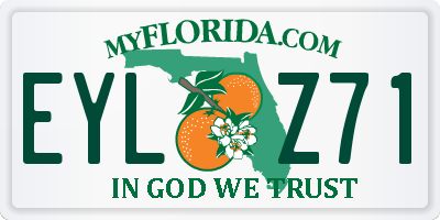 FL license plate EYLZ71