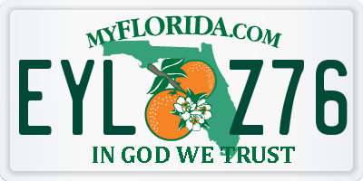 FL license plate EYLZ76